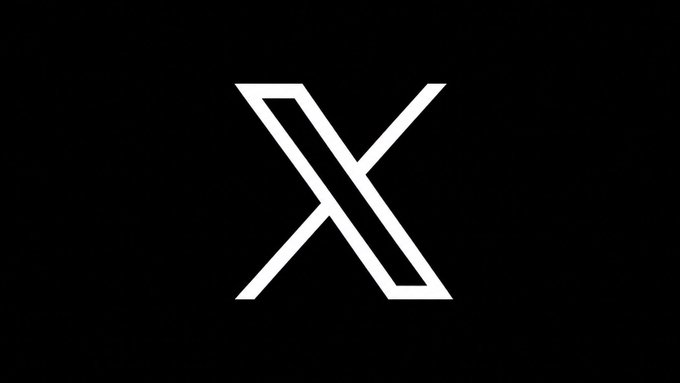 A white stylized "X" logo displayed on a solid black background.