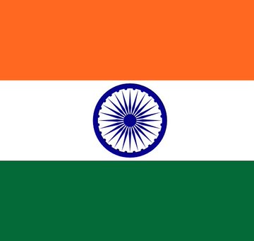 The image displays the national flag of India, featuring horizontal stripes of saffron, white, and green with a navy blue Ashoka Chakra (24-spoke wheel) in the center, symbolizing the country referenced in the post about India's Finance Ministry, RBI, and SEBI deliberating on cryptocurrency regulation.