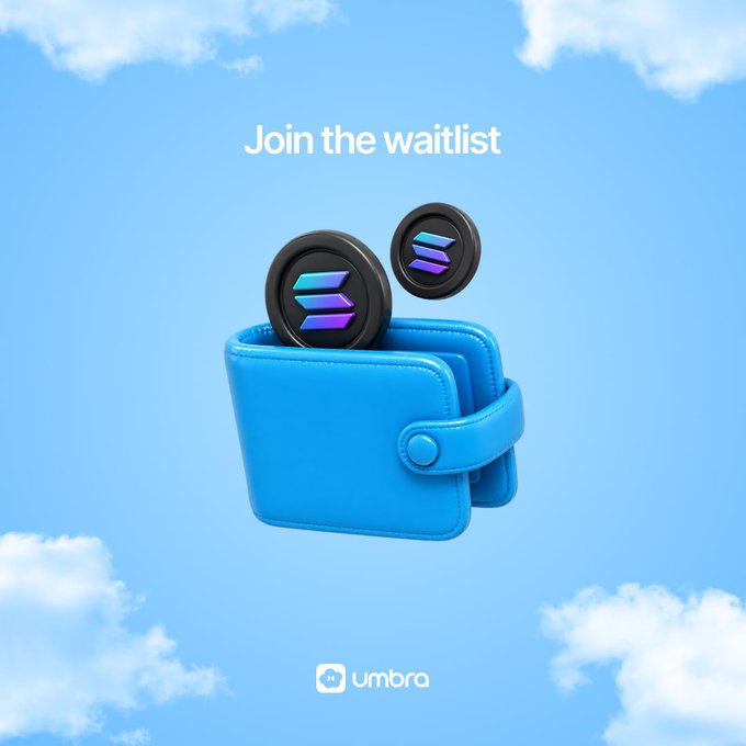 The image features a blue wallet with two coins inside, set against a backdrop of clouds. The wallet appears to be open, displaying its contents. Below the wallet, there's text that reads "Join the waitlist" followed by an image of the wallet with the coins inside. The text also mentions that users can join the waitlist and receive their access code directly in their DMs. Additionally, it suggests that a select few winners will be chosen to receive an access code via direct message (DM).