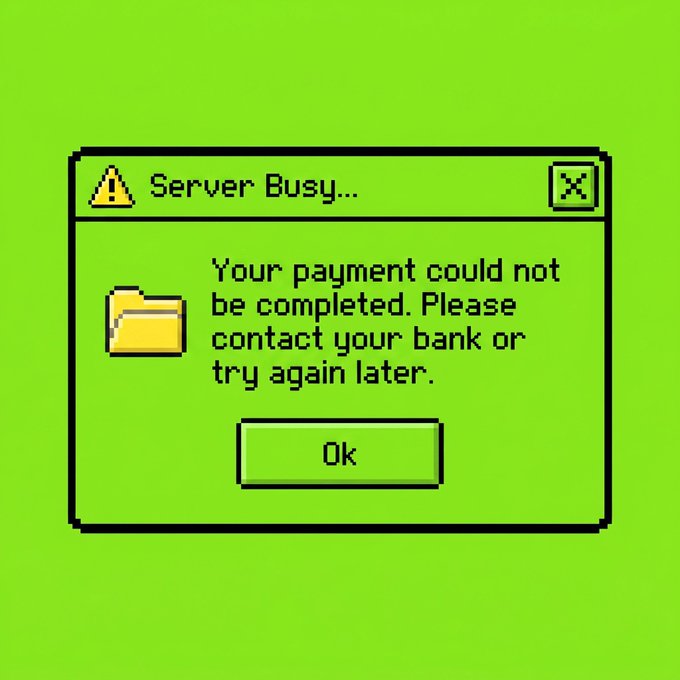 The image shows a window with a message that reads "Server Busy...", which indicates an ongoing issue or problem related to the server. This could be due to various reasons such as network issues, software problems, or hardware failures. The message also includes instructions for users on how to resolve the issue by trying again later.