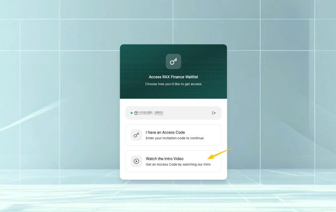 The image shows a computer screen with an open window displaying a message about accessing Dgrid AI's NFT service. The window has a green background, white text, and a yellow button that says "Watch the video." This suggests that there is a video available on the platform for users to watch in order to learn more about NFTs or how to use the service.