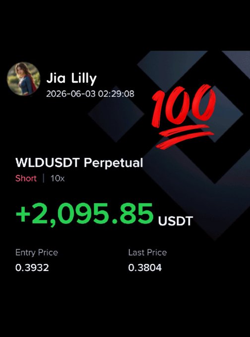 ?"WLD To The moonnn Now Hope you Guy's Get it With meh Got big profit $WLD = 1".