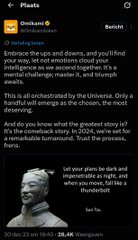A social media post showing a grayscale photo of a person with the caption 'let your plans be dark and impenetrable as night, and when you move, fall like a thunderbolt.' - Sun Tzu.