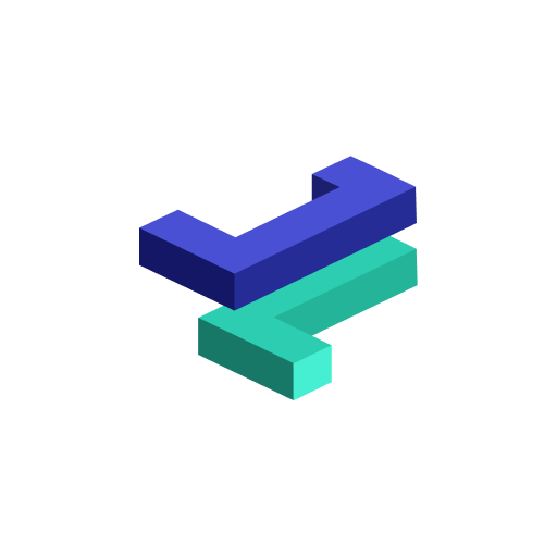 A circular logo featuring an isometric 3D design of two interlocking zigzag shapes—one blue and one teal—stacked together, symbolizing the seamless integration and security of lending and borrowing platforms referenced in the post about Proposal #41.