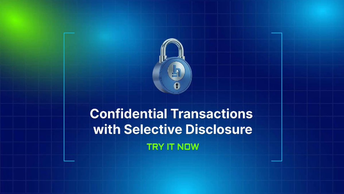 The image features a blue lock with a key, which appears to be a padlock or combination lock. The background of the image has a blue gradient color scheme, giving it an artistic appearance. Below this, there's text that reads "Confidential Transactions with Selective Disclosure". This suggests that the image is related to a privacy-related topic, possibly about securing transactions and information.