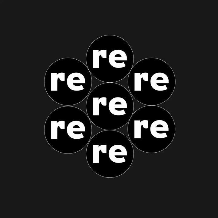 The image features a black background with white text that reads "re re". The text is arranged in a circular pattern, creating a sense of repetition or unity within the design. The words "re" and "@chainlink" are positioned at the center of the circle, while the rest of the text is evenly distributed around it. This arrangement creates a visually appealing and cohesive look for the image.