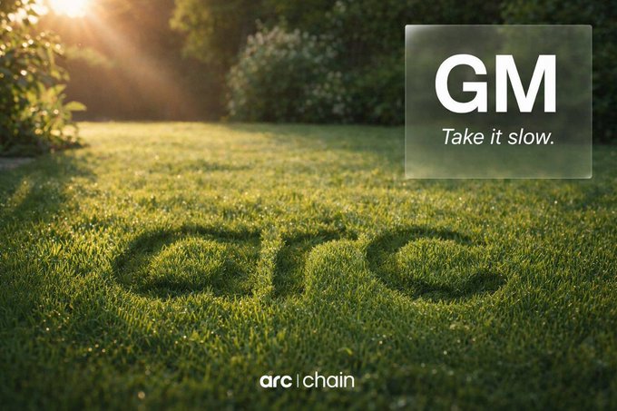 The image features a green grassy field with the word "GMC" written on it, which appears to be made out of spray paint or graffiti. The text "Take it slow" is also present in the image.