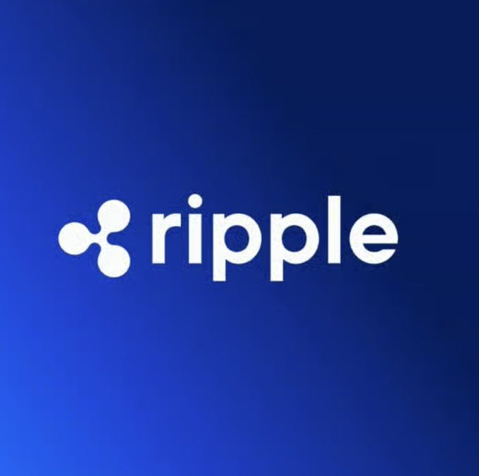 The Ripple logo featuring its distinctive three-circle icon in white on a blue background.
