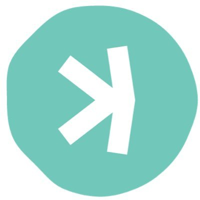 A teal rounded icon displays a white stylized arrowhead/branching glyph resembling the Kaspa (KAS) cryptocurrency logo, visually representing the project's branding in context of the announcement about the June 2026 Toccata hardfork enabling native L1 programmability and ZK-based off-chain computation verification.