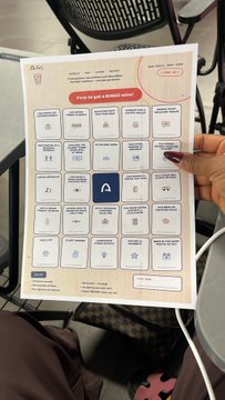 A hand holds a printed booklet featuring the Arc browser interface, showcasing its "Space to pin a board note" feature and various app icons like Twitter, Google, and Pinterest. The image supports the post's caption by visually highlighting Arc's unique, customizable community features, emphasizing its authentic and user-driven design.