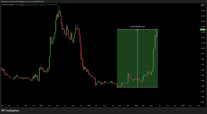 The image presents a bar chart displaying different cryptocurrencies over time against the backdrop of a dark green screen. The chart is divided into three distinct bars representing Bitcoin, Ethereum, and Litecoin, with each bar showing its value fluctuations during specific dates. One of the bars depicts the price change in US dollars (EUR). This chart provides an overview of the current state of cryptocurrency markets and highlights various altcoins' performance over time.