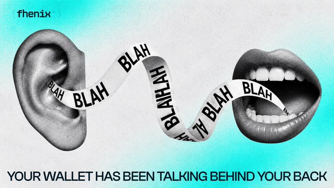 A surreal advertisement by 'thenix' showing an ear connected by a ribbon reading 'BLAH BLAH BLAH' to a mouth, with the caption 'YOUR WALLET HAS BEEN TALKING BEHIND YOUR BACK'.