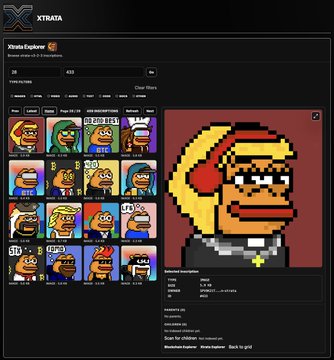 The image shows a computer screen displaying various Pokémon characters as icons. There are several Pokémon characters, such as Peanuts, that can be seen. The screen is also open to a page with information about Bitcoinspeakers or peeps who have Bitcoinspeakers on their Stacks board. The text in the post suggests that there may be other Bitcoinspeakers on the Stackboard who might want to know more about the peeps in the image, such as their status or description.