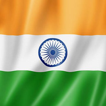 The image shows the flag of India, featuring horizontal bands of saffron, white, and green with the navy blue Ashoka Chakra in the center, symbolizing the country that has issued its first tokenized corporate bond.