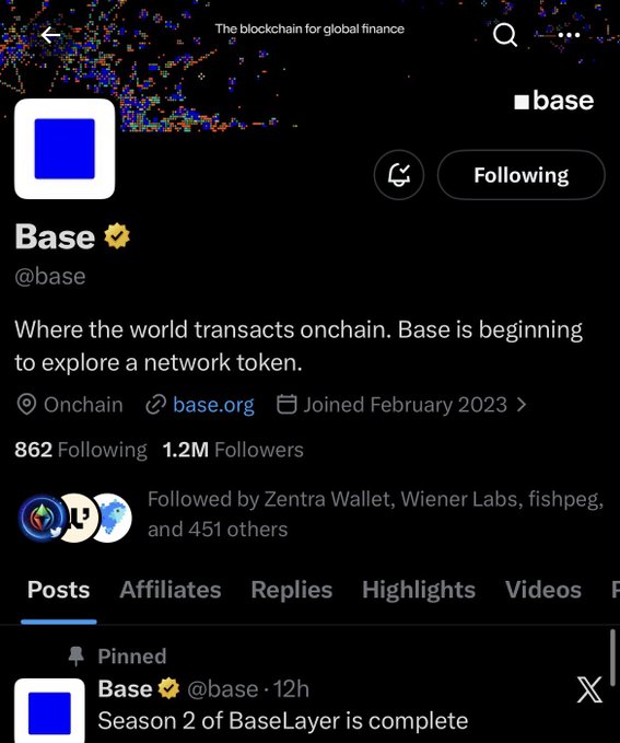 The image shows a Twitter post with text displayed on it about a company called Base, which has recently launched an exploration of a new type of token. The post includes a summary that says "Base have started exploring a network token. Does that mean $Base is close than we can imagine." This implies that the conversation could be related to the current status of the Base Layer or a new product, perhaps connecting it with the ongoing Twitter discussion about the company and its operations.