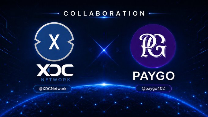 The image features two logos - one blue and one purple - set against a dark background with stars scattered throughout. The text "collaboration" is written above the blue logo, while the text "xcd network" is below the purple logo. Both logos are accompanied by a small white circle containing a star in the center of each logo.