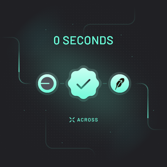 A dark teal graphic displaying '0 SECONDS' with a checkmark badge, a minus icon, and a pen icon, labeled 'X ACROSS' below.