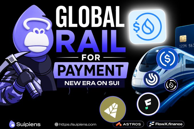 The image features a cartoon gorilla holding a shovel with the words "Global Rail for Payment" written above him. The gorilla appears to be digging into a credit card, suggesting that he's trying to make a payment using the Global Rail platform. The text in the image also mentions the concept of shifting to Global Rail for payment and how it can help reduce friction when sending money.