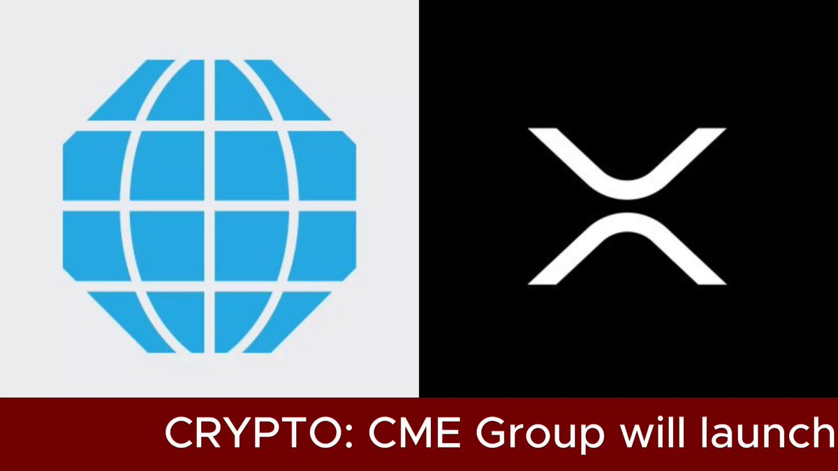 The image features a logo that combines elements from both Crypto and CME Group. The Crypto symbol represents Bitcoin, while the CME Group symbol represents Etherium, which are two different cryptocurrencies. The text below the logo indicates that Crypto's CME Group will launch 24/7 trading for Etherium in three days. This implies that institutional investors can access real-time information and execute trades on these cryptocurrencies throughout the day.