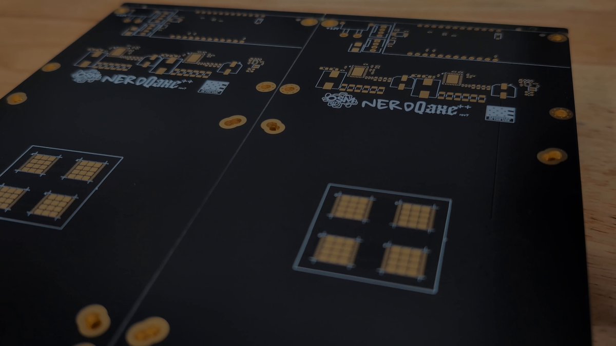 The image features a black circuit board with four squares, each containing a gold dot. The text "The moment we've been waiting for!" is written above the board, indicating that there has been an innovation or discovery related to semiconductor technology. The caption below the board reads "@SoloSatoshi", which could be a name or a description of the person or company behind the innovation.