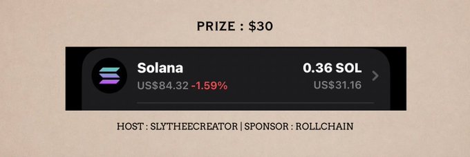 The image shows a banner with text that reads "Puzzle #30" and "SOLANA". The text also includes a link to a website, which could be a giveaway or contest related to the Solana cryptocurrency. The website's URL is not visible in the image but can be found by searching for "solana giveaway" on Google.