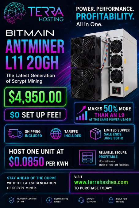 The image shows a poster for a Bitmain Antminer Li 11ghH, with information about the product such as its price of $4.90, and details about its specifications and features. The poster also emphasizes that the sale ends on June 30th, creating a sense of urgency to purchase it before then.
