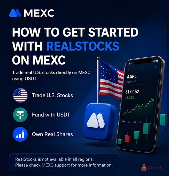 The main focus of this message is an advertisement for an app named "MEXC" that allows users to buy stocks using a foreign currency such as US dollars. The text highlights that nearly all of the app's users have probably never owned a U.S stock before, and they probably didn't even know how to use exchange rates or brokerage accounts. The post suggests that purchasing U.S stocks is now easy with this app, providing an opportunity for people who previously had no access to such financial services due to lack of knowledge or cumbersome processes.