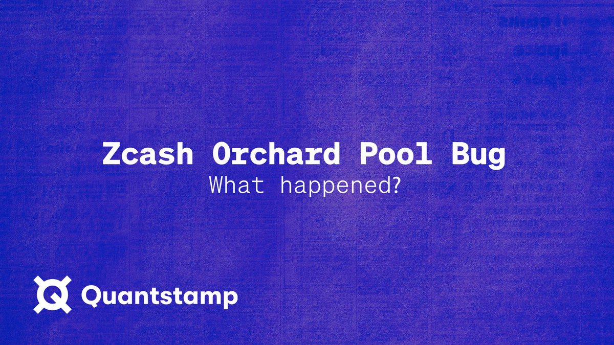 The image shows a banner with white text that reads "Zcash Orchard Pool Bug What happened?". The banner also includes a link to a QQ article about a double-spend bug in Zcash's Orchard pool since 202, through multiple audits and expert reviews.