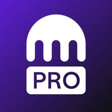 The image features a purple background with white text that reads "pro". The text is centered within a square shape, which appears to be a logo or icon for a cryptocurrency exchange platform called Kraken Pro. The text also includes some numbers, possibly indicating the amount of money staked in the exchange.