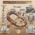 A detailed historical infographic depicting the layout and history of ancient Pompeii with labeled buildings and illustrations.