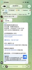 A vertical screenshot of a mobile messaging app displaying a conversation with links and text in Chinese.