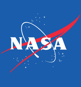 The image features a blue background with the NASA logo prominently displayed, which includes a red circle with a white "N" at its center and a white "S" extending outwards from the center. Below this logo, there's text that reads "NASA selects Fly to deliver first drones to the Moon." The combination of the NASA logo and the text creates an interesting visual connection between the space exploration theme and the idea of using drones for space missions.