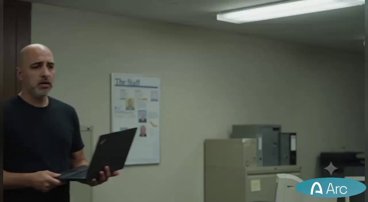 The image shows an architect holding a laptop computer while standing in front of a wall with a poster hanging above him. The poster appears to be related to the concept of "building" or "architecture", possibly indicating that the architect has just finished working on a building project and is now discussing it with someone else, as suggested by the post's title.