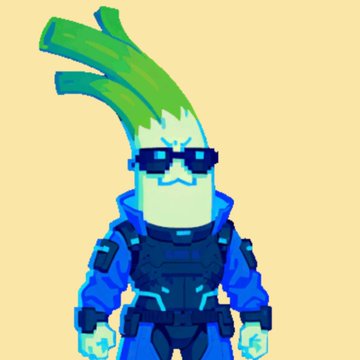 A pixel art character called "Cyberleek"—depicted as a leek with blue sunglasses wearing a futuristic blue cyber suit—appears to be cashing out over $250,000 in crypto wallets from GTA 6 leaks, as noted by GTAForums user Vice Cit before the Netflix Extended Look release.