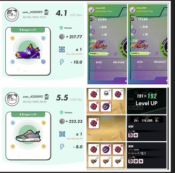 The image displays two different images with gameplay information for a mobile app called "Heal 3". One of these images shows an item, possibly an animal or piece of fruit, while the other shows a person's profile screen filled with various game items like power-ups and health points. Both screens provide detailed information about each respective in-game element to help users understand their actions within the game.
