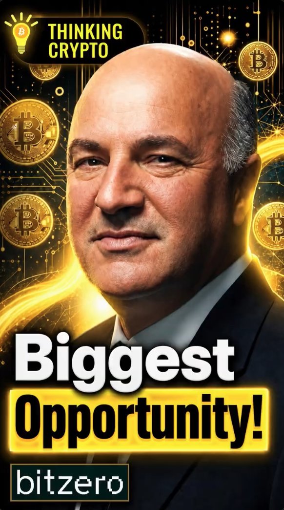 Thumbnail-style image labeled 'THINKING CRYPTO' and 'bitzero' showing a man in a suit against a Bitcoin-themed background, with bold text reading 'Biggest Opportunity!'.