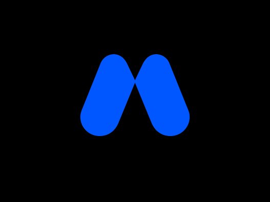 A blue stylized "M" logo on a black background, likely representing a financial platform, illustrates the post's point about market spreads and liquidity in trading.