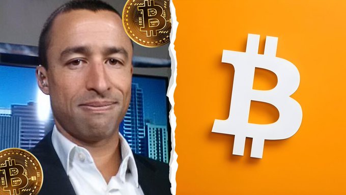 The image features a man wearing a suit, with an orange background that includes a white Bitcoin symbol. The text "IREN board member Mike Alfred just said long-term thinkers will be rewarded" is also present in the image. The caption reads, "Is the only question now how long you can hold your nerve?!!!". This suggests that the image might be related to Bitcoin or cryptocurrency discussions and could be a part of an advertisement or social media post promoting Bitcoin as a long-term investment opportunity.

The man's suit and the Bitcoin symbol create a contrast between traditional business attire and modern technology, emphasizing the potential growth and impact of Bitcoin in today's world. The text "IREN board member Mike Alfred just said long-term thinkers will be rewarded" implies that Bitcoin is not only a speculative asset but also a symbol of forward-thinking and innovation.
