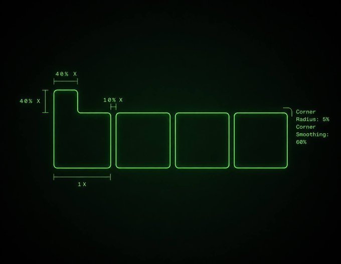 The image features a neon green square with white text that reads "Epitaph build on @base". This square is positioned at the bottom of the image, surrounded by other squares of varying sizes. The background of the image is black, which contrasts sharply with the neon green square and makes it stand out prominently.