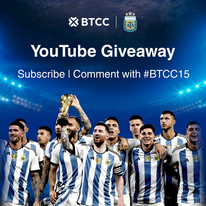 The image shows a group of men wearing blue and white soccer jerseys holding up their trophy, indicating they are celebrating their victory. The post suggests that they should share this achievement by posting it to social media platforms or creating a YouTube video with a link towards it, as an advertisement for a giveaway related to soccer. This would promote the event among friends and followers on various platforms and potentially attract more participants in future competitions.
