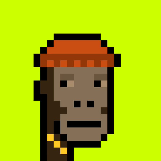 A pixel art character with brown skin wearing a red cap, set against a solid bright green background.