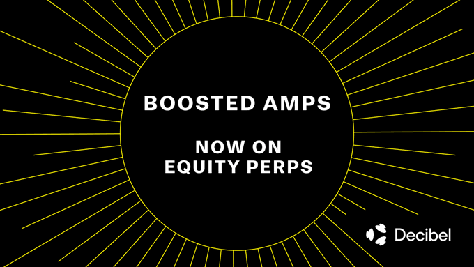 The image features a black background with yellow lines radiating outwards from the center, creating a circular pattern that resembles a sunburst shape. The text "boosted AMPS" is written above this pattern, indicating that the content of the image is related to boosting amplitudes or equity perps for the next three weeks. The text also mentions commodities dropping back to base rate and equities getting the multiplier, which suggests that there might be a connection between these two pieces of information.