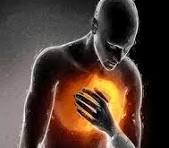 A silhouetted figure clutches a glowing orange-red chest, suggesting pain or regret. The image reinforces the post “Never touching ZCASH again” by conveying disappointment or emotional pain associated with holding or investing in Zcash.