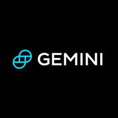 The image displays the Gemini logo, featuring a stylized interlocking blue circular icon next to the word "GEMINI" in white text on a black background. It corresponds to the accompanying post about a federal court ruling against Gemini Trust regarding regulatory issues.