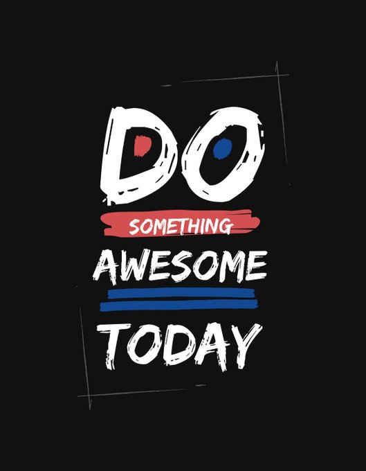 The image features a black background with white text that reads "Do something Awesome Today". The text is written in a playful, artistic style using different colors of paint. The phrase "Gm Gmonad It' s a new day, just do @monad because it's awesome Thanks for your attention to this matter." is also present on the image.