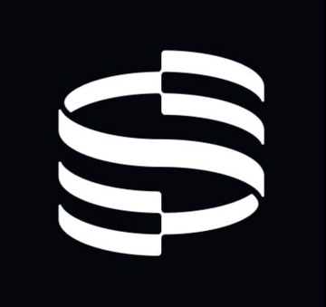 A stylized white "S" logo on a black background, representing Securitize, the platform that surpassed $5 billion in tokenized assets amid the broader tokenization market reaching an all-time high of over $34 billion.