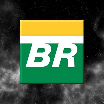 A logo featuring the letters 'BR' in white on a green background with a yellow stripe on top, set against a dark starry space background.