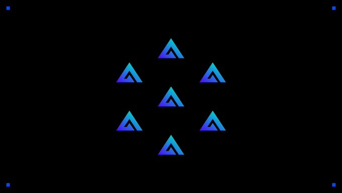 The image features a logo with seven blue triangles arranged in a square formation, all pointing upwards. Below the logo, there's text that reads "7 years. One goal. LINK everything." The positioning of the logo and the accompanying text creates a sense of unity and direction within the image.