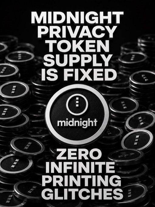 "The supply of Midnight is fixed and public. It emits a private DUST resource that is fully shielded. Fourth generation Privacy engineering."