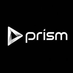A Prism logo featuring a stylized play-button or arrow icon next to the lowercase text "prism" in white on a black background. The image serves as the brand mark for @prismassets, the RWA (real-world asset) infrastructure project highlighted in the post as an investment opportunity tied to Robinhood Chain's growth.